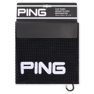 PING Golf Ping Clip toalla de golf, negra