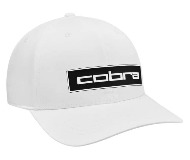 Cobra Tour Tech gorra de hombre, blanco/negro