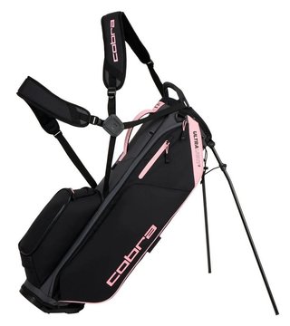 Cobra Ultralight 2 stand bag, negro/oro rosa