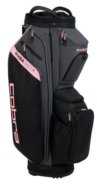 Cobra Ultralight 2 cart bag, negro/oro rosa