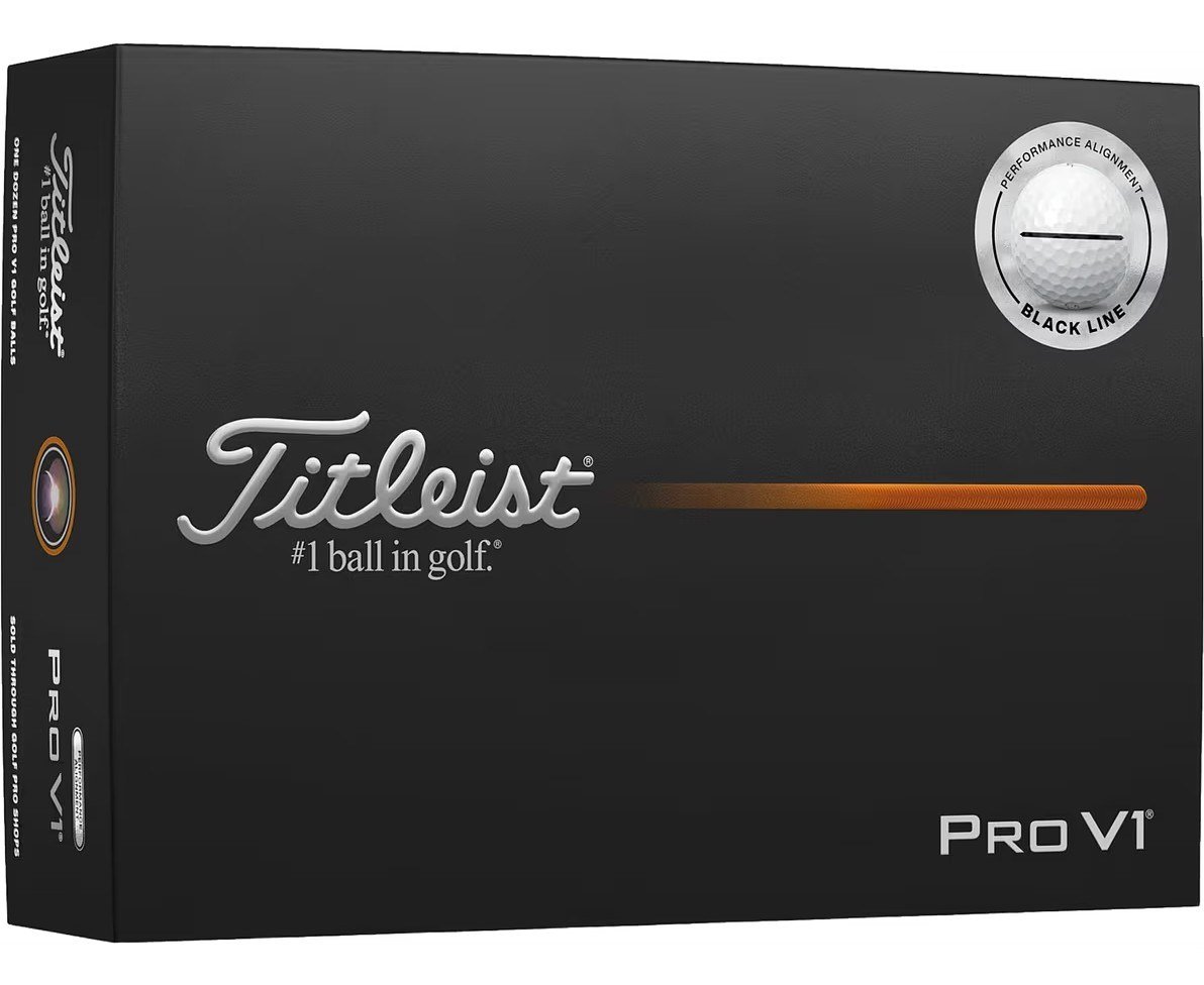 Titleist Pro V1 pelotas de golf 2025 (12 pelotas), Performance Alignment BLACK