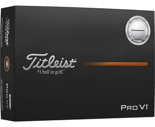 Titleist Pro V1 pelotas de golf 2025 (12 pelotas), Performance Alignment BLACK