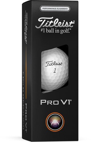 Titleist Pro V1 pelotas de golf 2025 (12 pelotas), Performance Alignment BLACK
