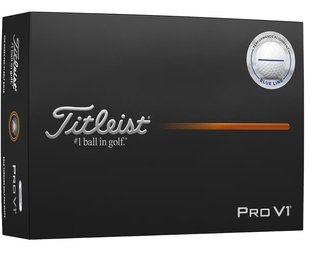 Titleist Pro V1 pelotas de golf 2025 (12 pelotas), Performance Alignment BLUE