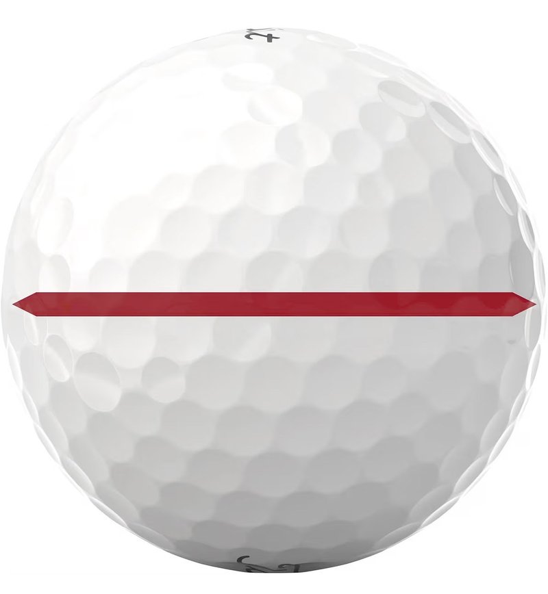 Titleist Pro V1 2025 pelotas de golf, Performance Alignment RED