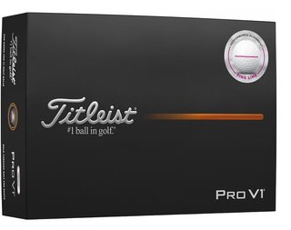 Titleist Pro V1 pelotas de golf 2025 (12 pelotas), Performance Alignment PINK