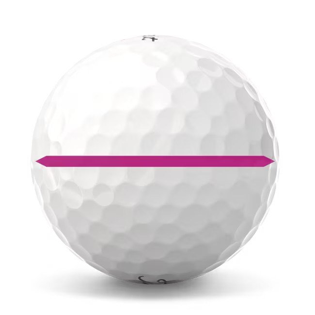 Titleist Pro V1x 2025 pelotas de golf, Performance Alignment PINK