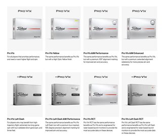 Titleist Pro V1x Left Dash AIM Enhanced pelotas de golf 2026