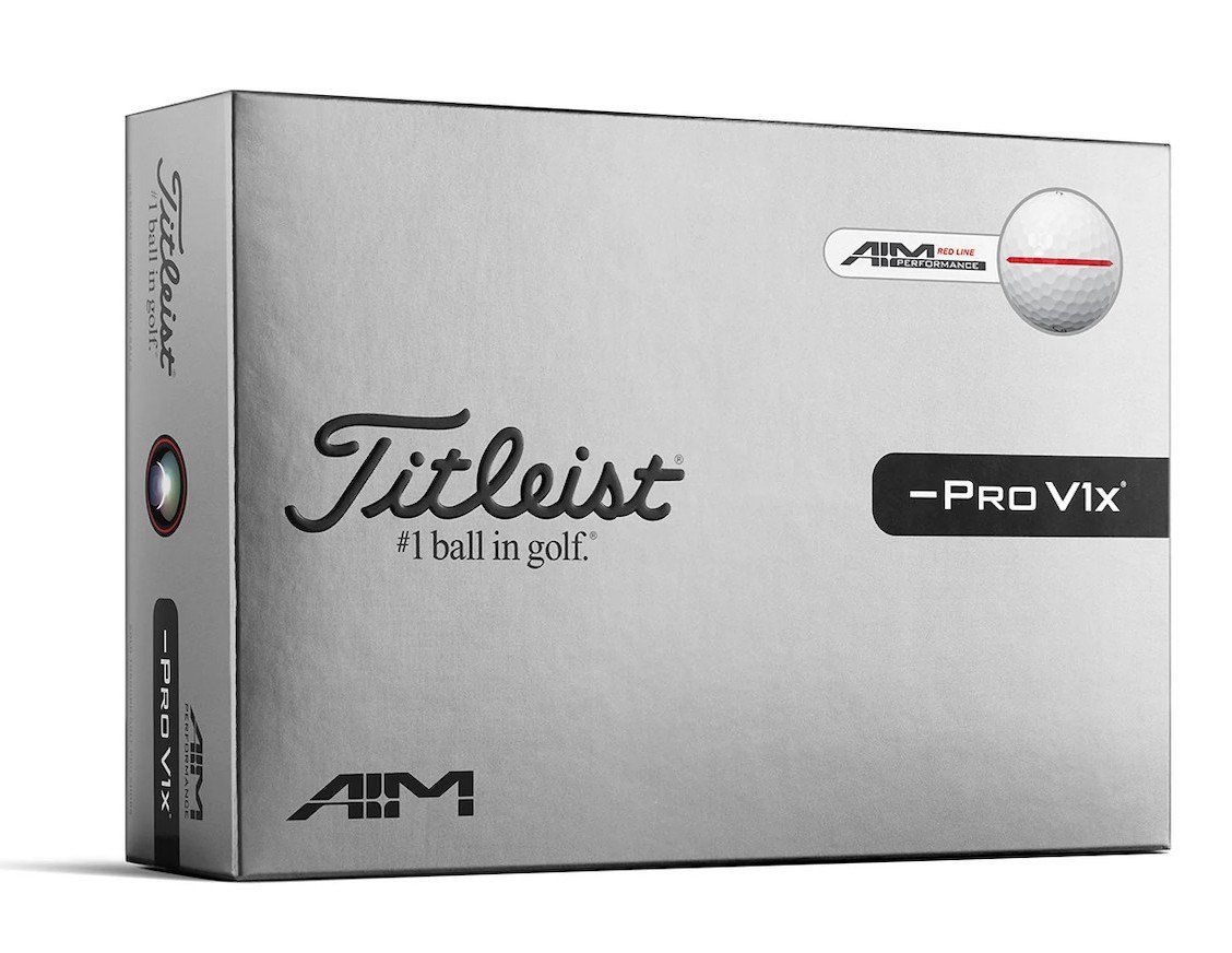 Titleist Pro V1x Left Dash Performance Alignment RED pelotas de golf