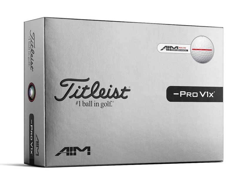 Titleist Pro V1x Left Dash Performance Alignment RED pelotas de golf