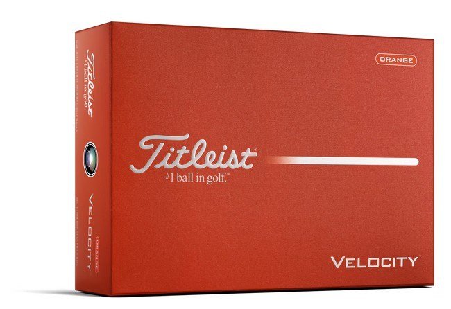 Titleist Velocity pelotas de golf 2026 (12 pelotas), naranja