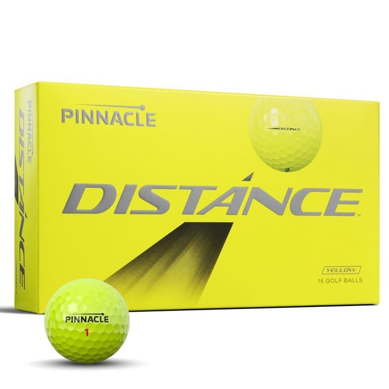 Pinnacle Distance pelotas de golf (15 bolas), amarillas