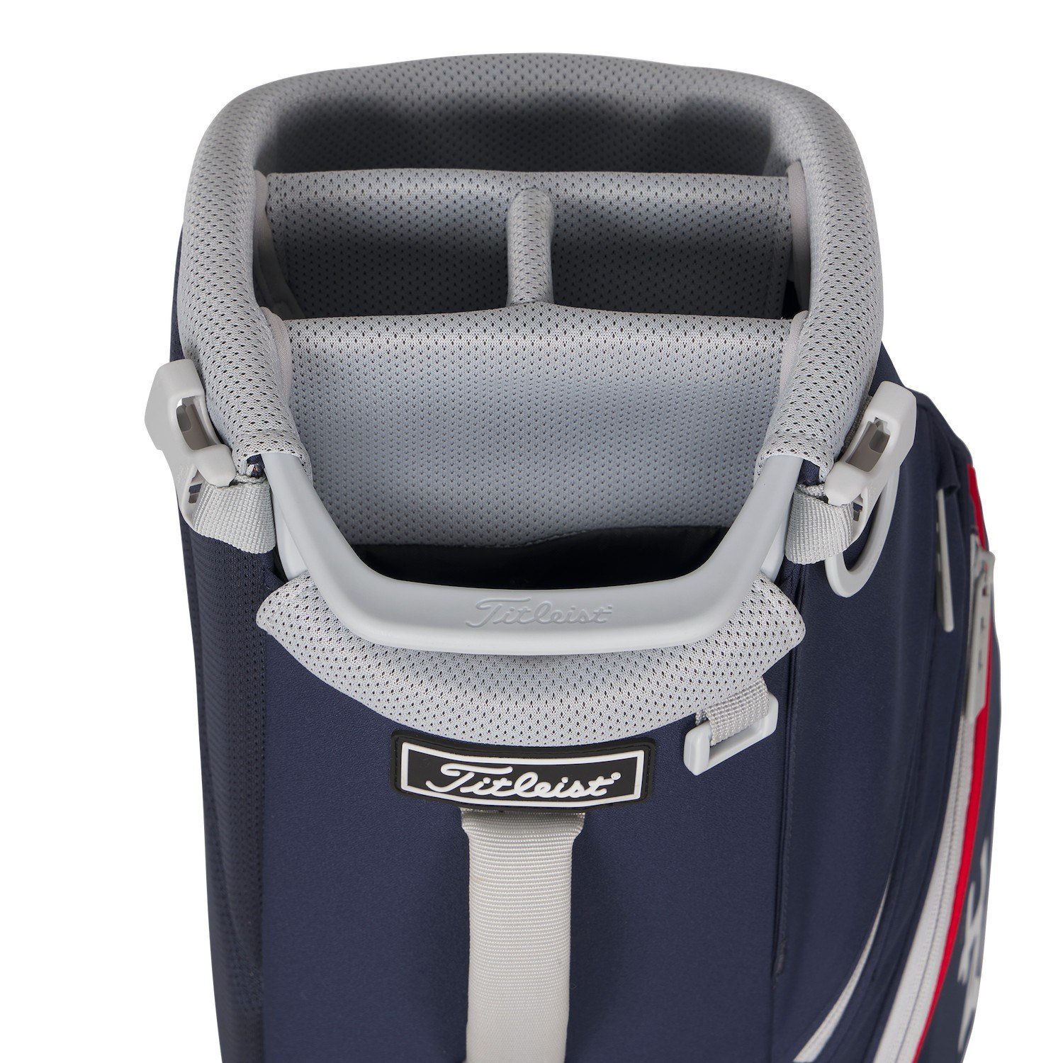 Titleist Players S4 stand bag, navy/rojo/blanco