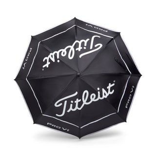 Titleist Tour Double Canopy paraguas, negro/blanco