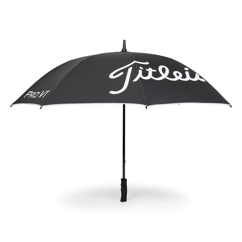 Titleist Tour Lightweight UV paraguas, negro/blanco