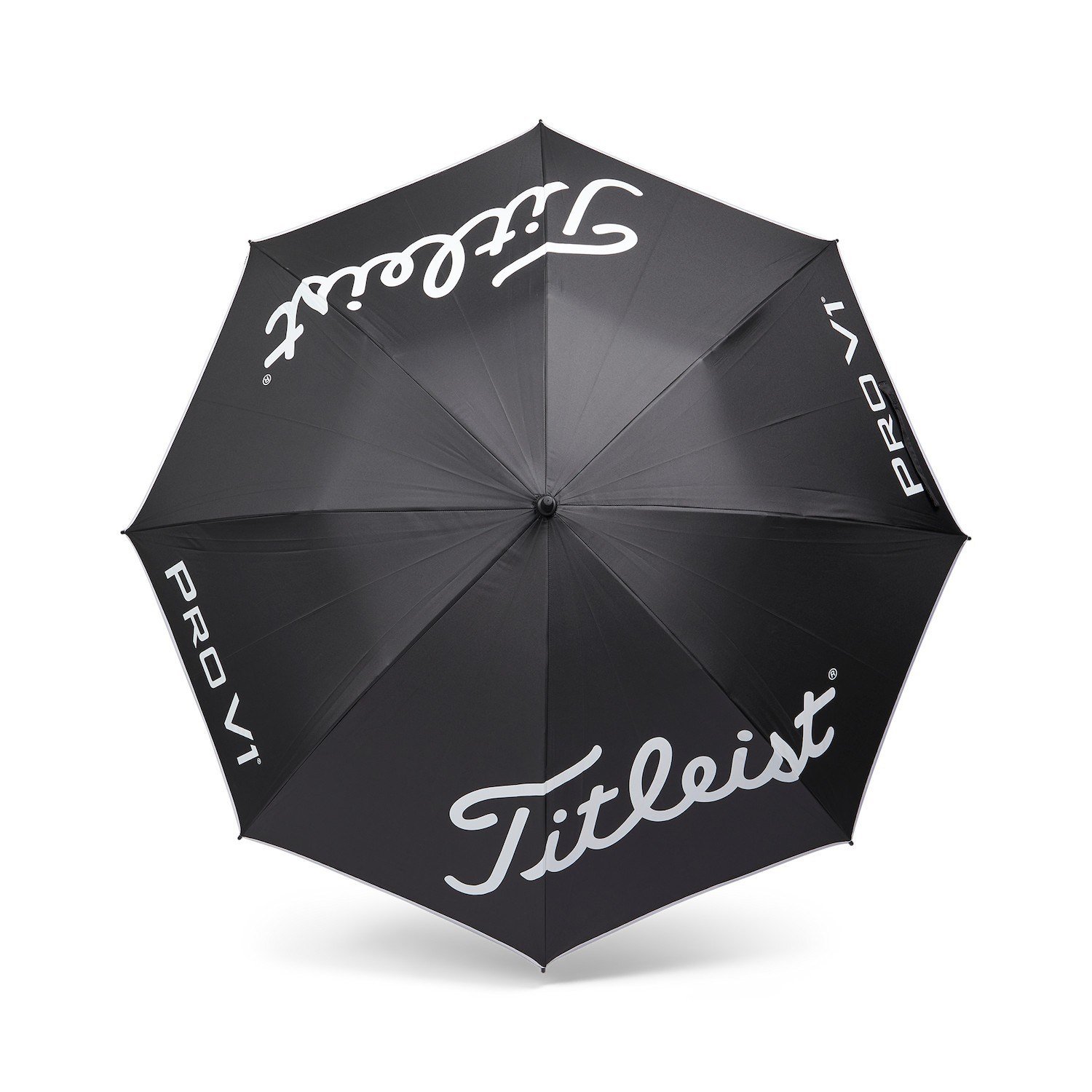 Titleist Tour Lightweight UV paraguas, negro/blanco