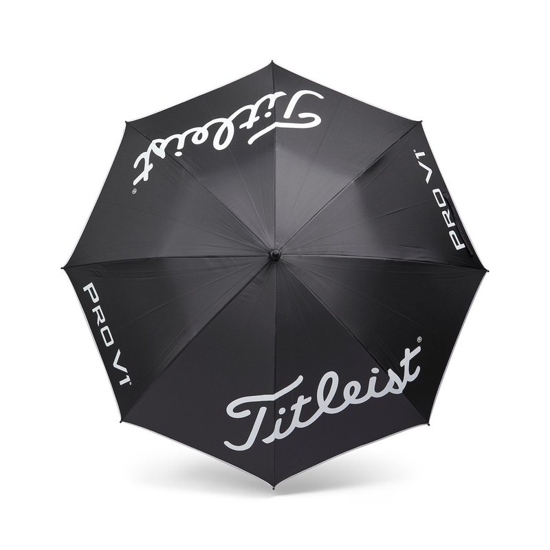 Titleist Tour Lightweight UV paraguas, negro/blanco
