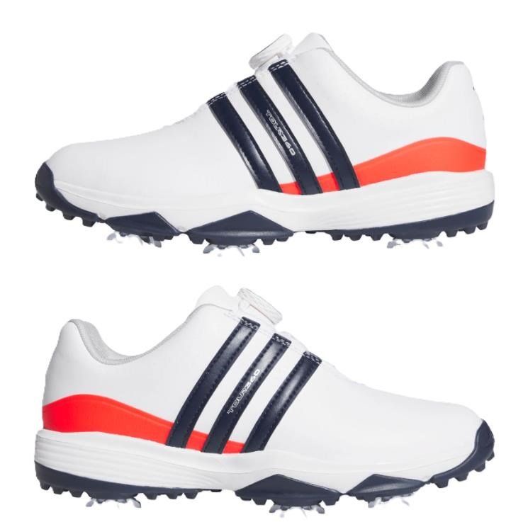 Adidas Tour360 24 Boa zapatillas de golf junior, blancas