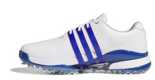 Adidas Tour360 24 zapatos de golf para hombre, blanco/azul