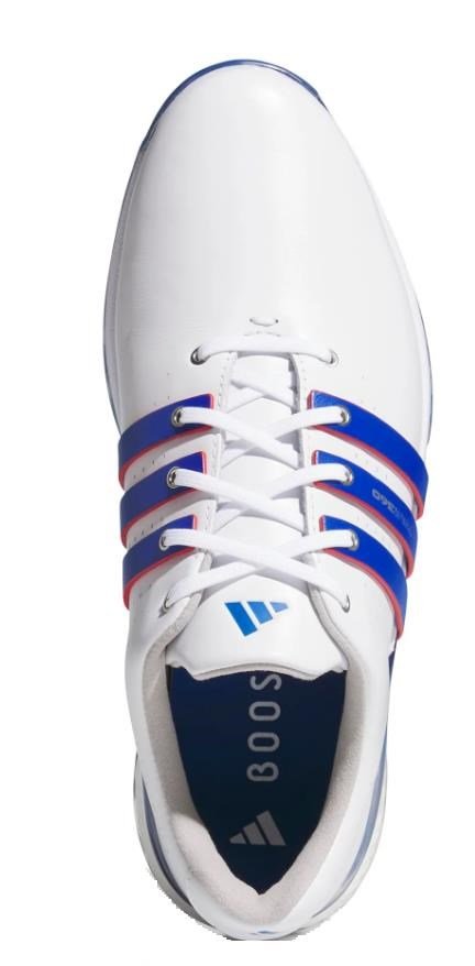 Adidas Tour360 24 zapatos de golf para hombre, blanco/azul