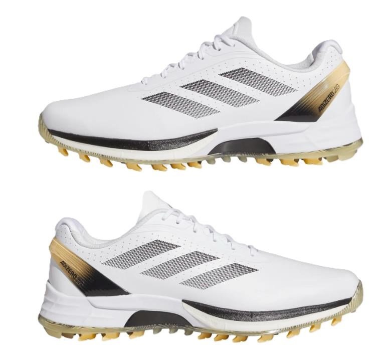 Adidas Adizero ZG Spikeless zapatos de golf para hombre, blanco/gris