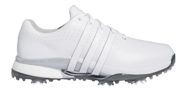Adidas Tour360 24 Wide zapatos de golf para hombre, blanco/plata