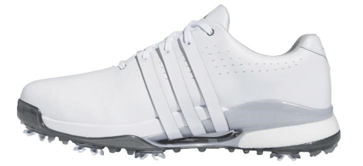 Adidas Tour360 24 Wide zapatos de golf para hombre, blanco/plata