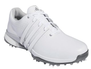 Adidas Tour360 24 Wide zapatos de golf para hombre, blanco/plata