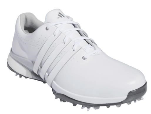 Adidas Tour360 24 Wide zapatos de golf para hombre, blanco/plata