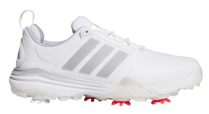 Adidas Adipower 26 zapatos de golf para hombre, blanco/plata