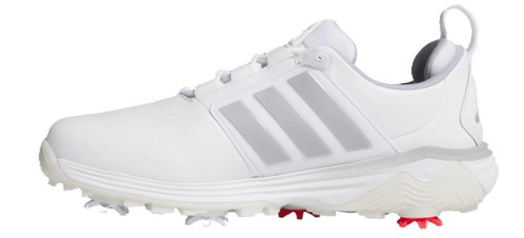 Adidas Adipower 26 zapatos de golf para hombre, blanco/plata
