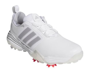 Adidas Adipower 26 zapatos de golf para hombre, blanco/plata