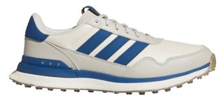 Adidas S2G 26 Leather Spikeless zapatos de golf para hombre, blanco/azul