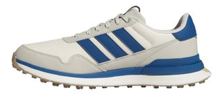Adidas S2G 26 Leather Spikeless zapatos de golf para hombre, blanco/azul