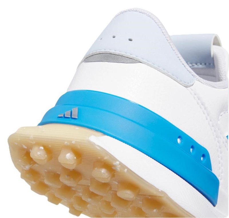 Adidas S2G 26 Spikeless zapatos de golf junior sin clavos, blancos