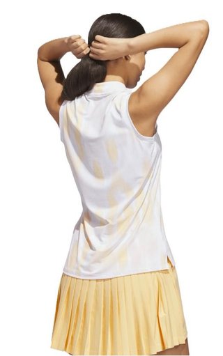 Adidas Ultimate365 Tour Printed Sleeveless polo de mujer, seicta