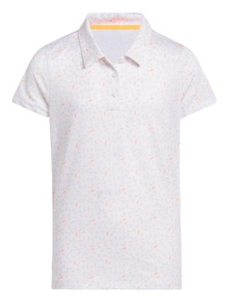 Adidas Print junior polo infantil, blanco