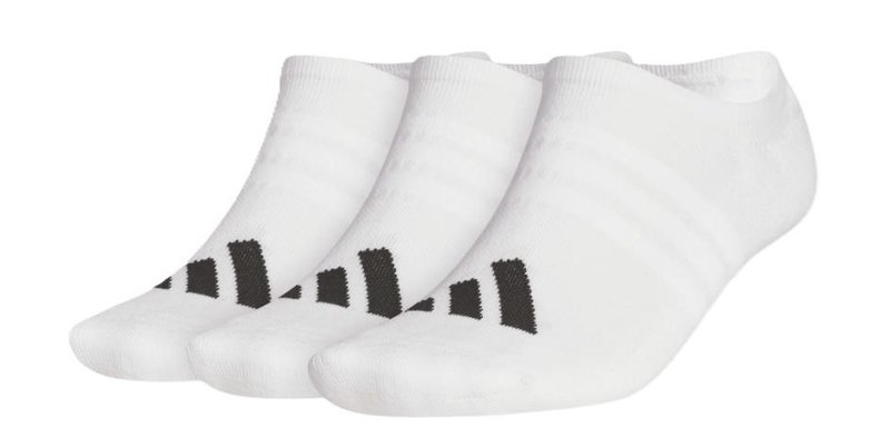 Adidas No Show calcetines para hombre (3 pares), blanco