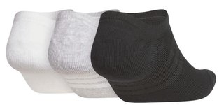 Adidas Performance No Show calcetines de golf para hombre (3 pares), blanco/gris/negro