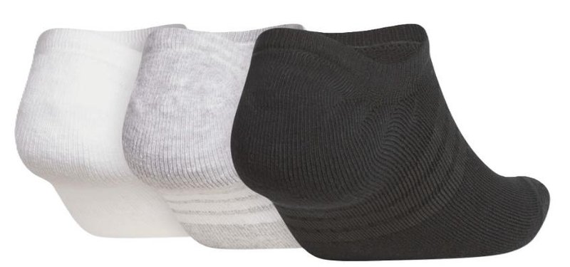 Adidas Performance No Show calcetines de golf para hombre (3 pares), blanco/gris/negro