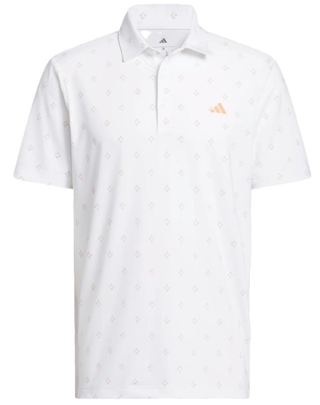 Adidas Ultimate365 Essence Print polo de hombre, blanco