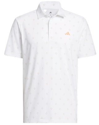 Adidas Ultimate365 Essence Print polo de hombre, blanco