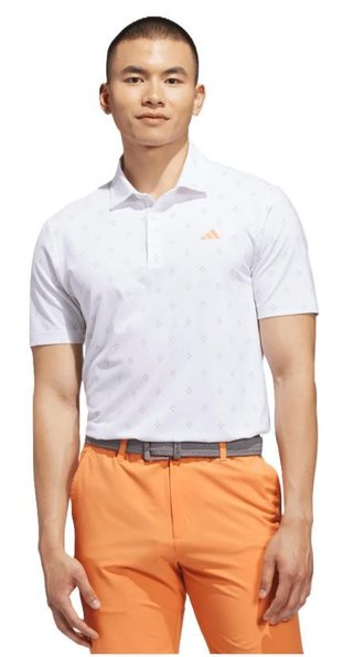 Adidas Ultimate365 Essence Print polo de hombre, blanco