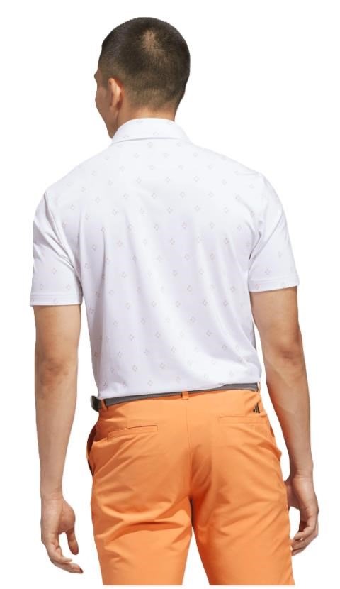 Adidas Ultimate365 Essence Print polo de hombre, blanco