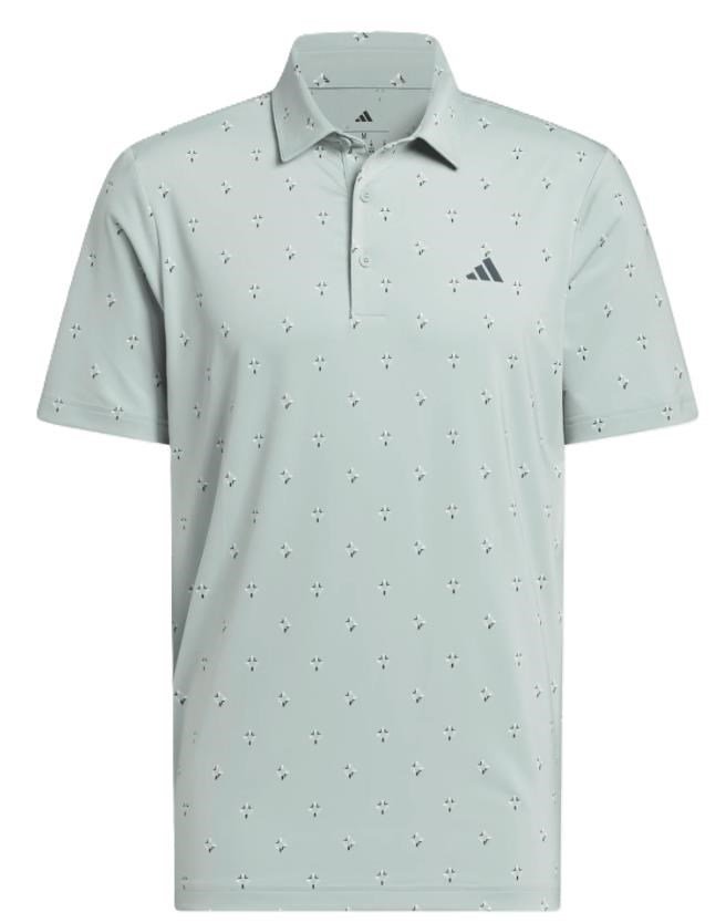 Adidas Ultimate365 Essence Print polo de hombre, wonder sage