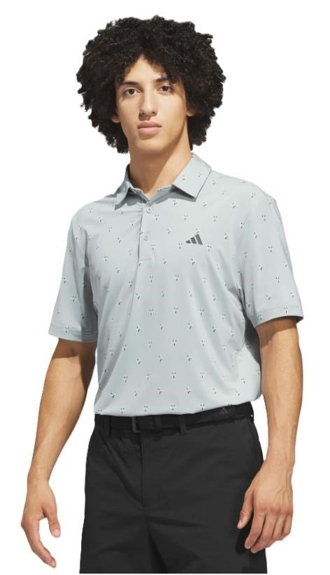 Adidas Ultimate365 Essence Print polo de hombre, wonder sage