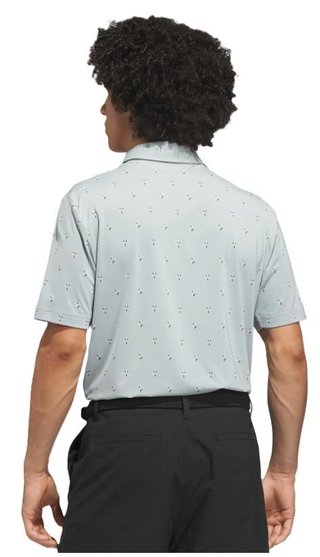 Adidas Ultimate365 Essence Print polo de hombre, wonder sage