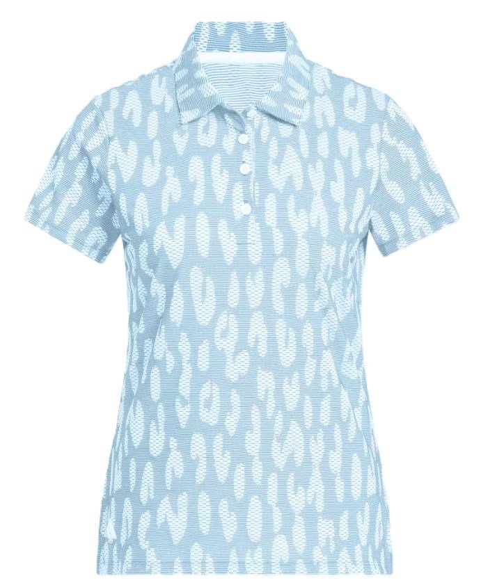 Adidas Ultimate365 Jacquard polo de mujer, azul/blanco