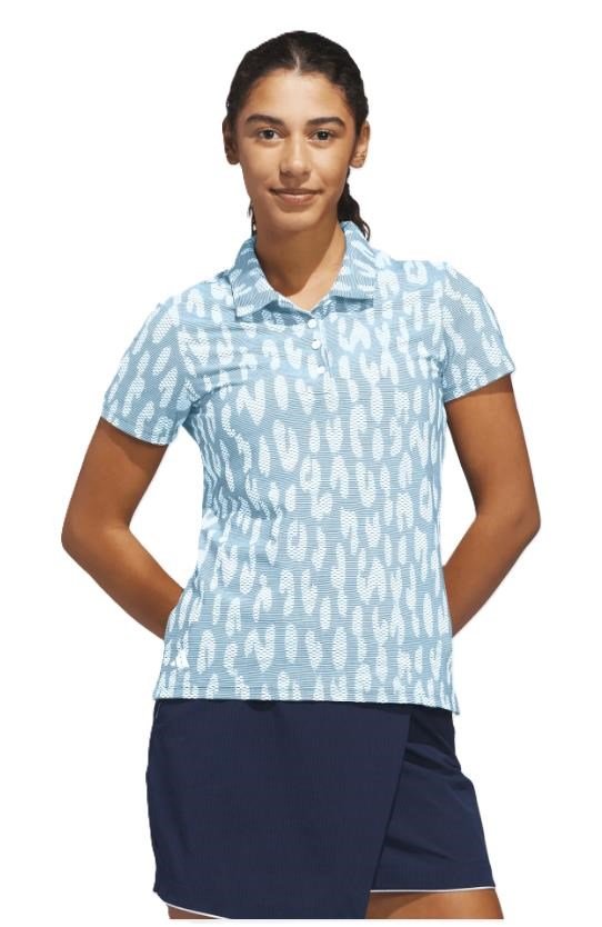 Adidas Ultimate365 Jacquard polo de mujer, azul/blanco