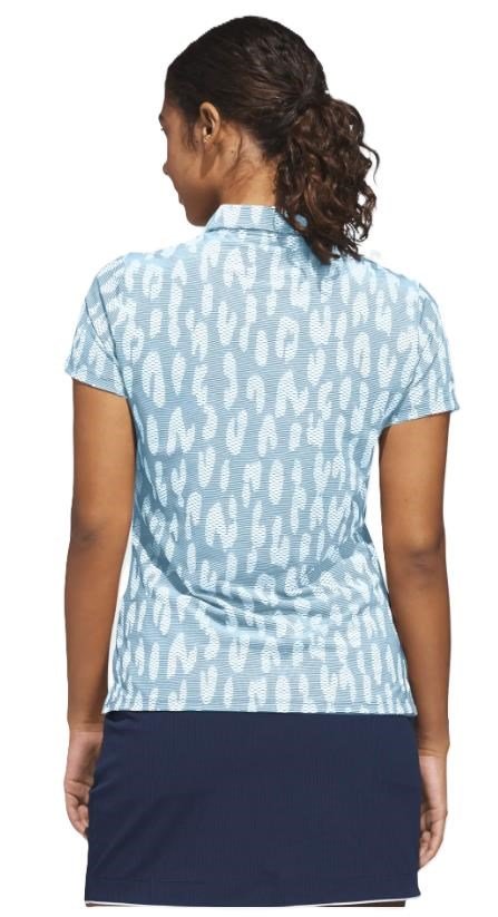 Adidas Ultimate365 Jacquard polo de mujer, azul/blanco